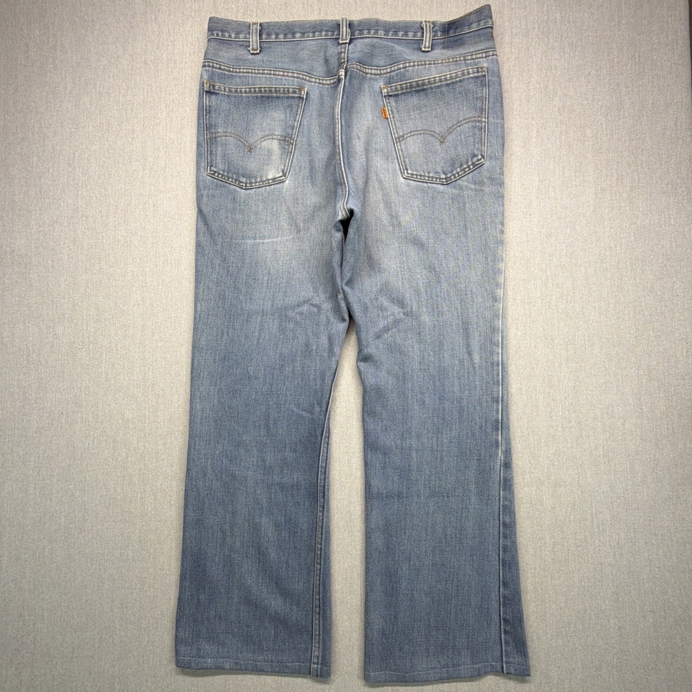 VTG 70s Orange Tab Levis 517 Bootcut Jeans Mens 36x29 Made In USA Talon 42 1978